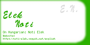 elek noti business card